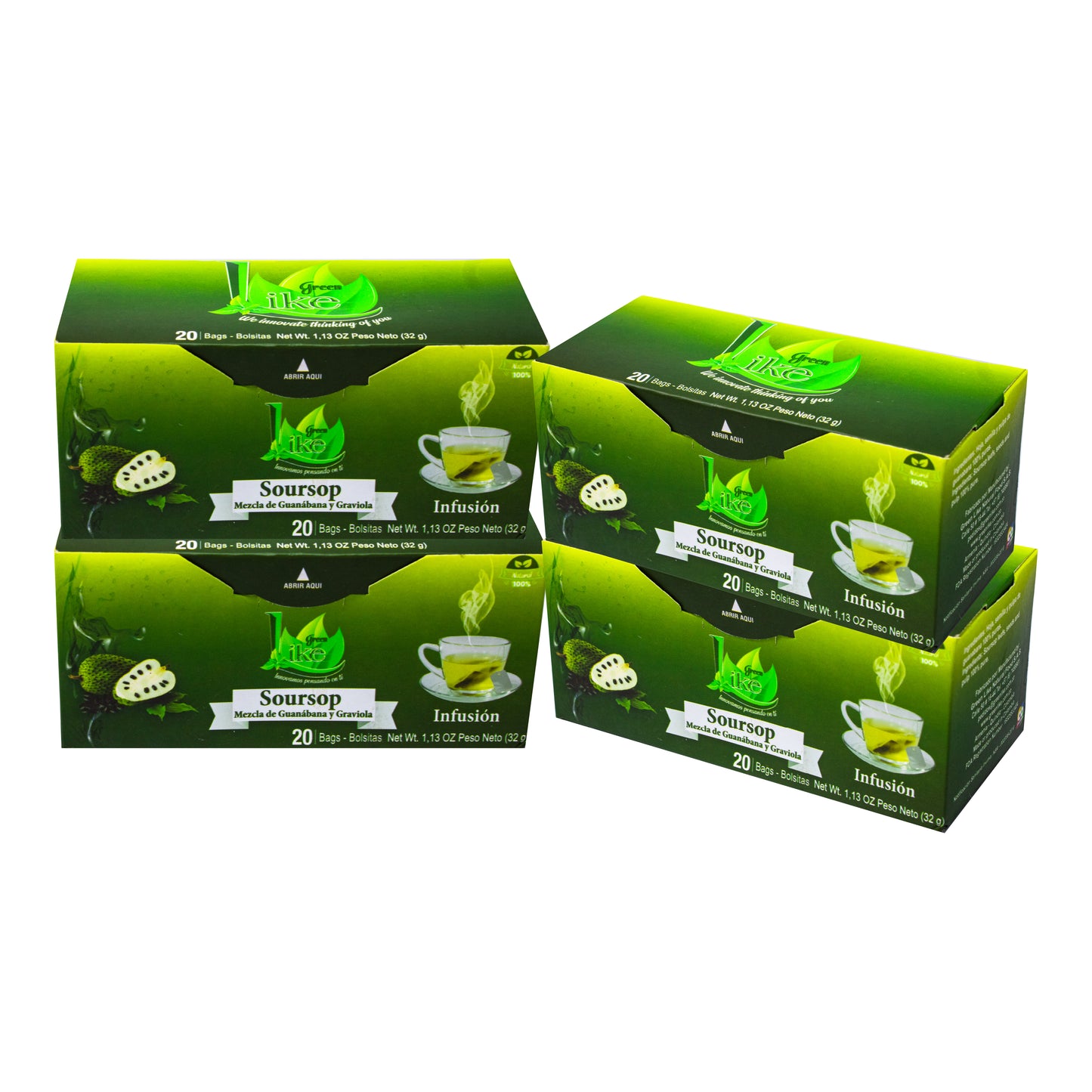 Soursop tea 4 Packs, 80 Infusions