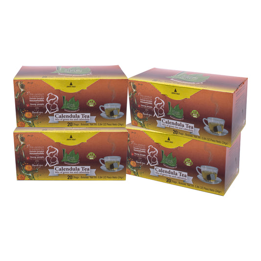 Calendula tea x 4 Packs, 80 Infusions