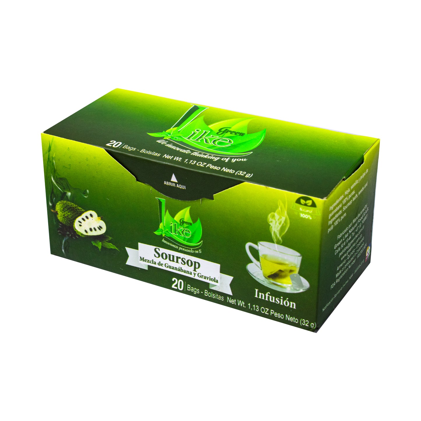 Soursop tea 4 Packs, 80 Infusions