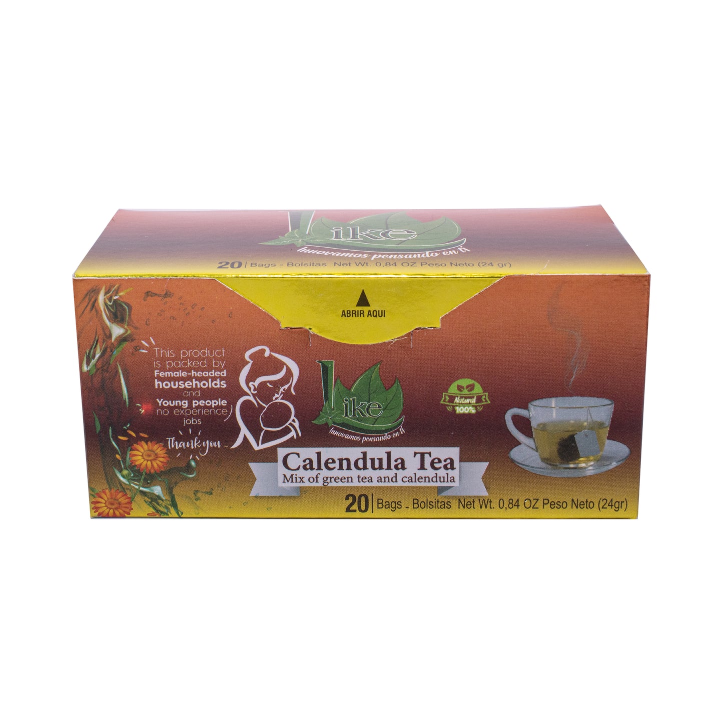 Calendula tea x 4 Packs, 80 Infusions