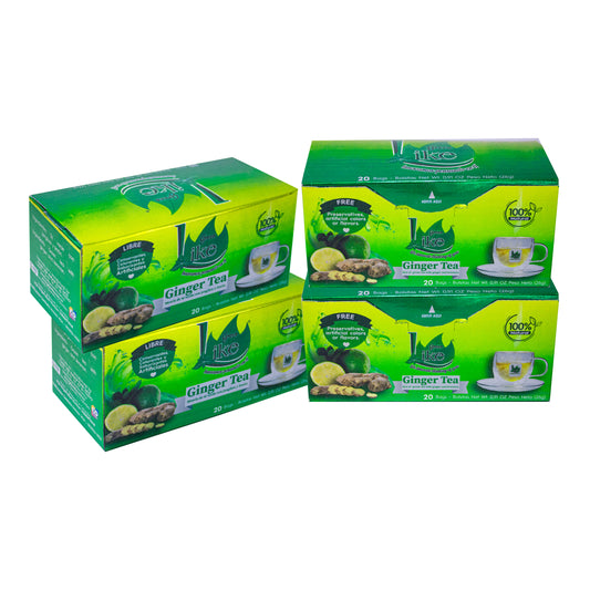 Ginger tea 4 Packs, 80 Infusions