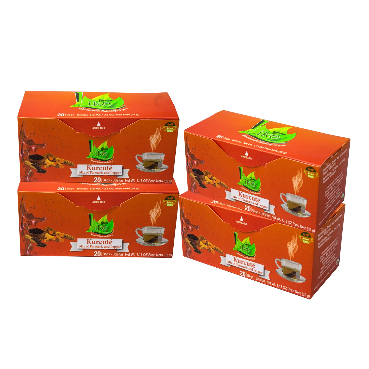 Kurcutea 4 Packs, 80 Infusions